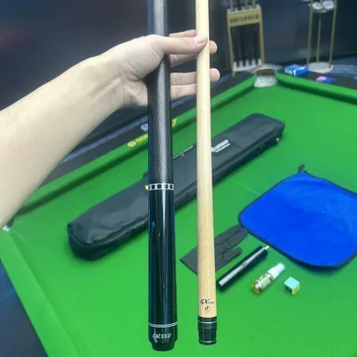 MEZZ EXC Professioneller Ahorn-Pool-Queue, langer Queue für Snooker, großer Kopf, Queue mit perfekter Balance, glatter Griff, Direktverkauf ab Werk Image