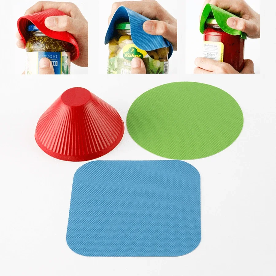 1/3 stücke Gummi Dosenöffner Glas Opener Greifer Pads Nicht-Slip Silikon Glas Greifer Für Menschen Mit Niedrigen Festigkeit küche Gadgets