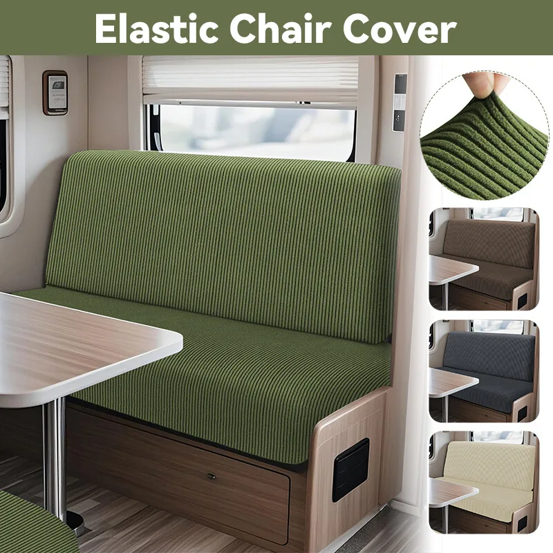 1set Jacquard Streifen RV Sofa Sitzkissen Abdeckung Elastische Zurück Abdeckung für RV Essecke Möbel Protektoren Auto Bank Schonbezug Image