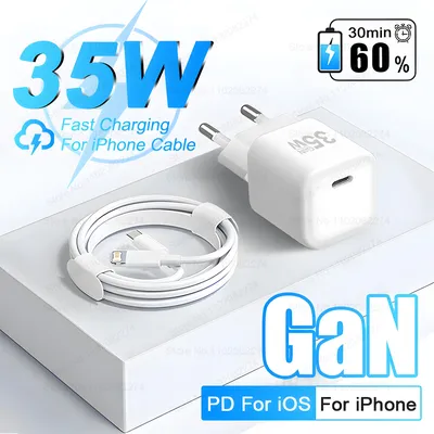 Pd 35w usb typ c gan ladegerät für iphone 14 13 12 11 pro max xr x xs plus ipad air schnell ladegerät schnell ladegerät zubehör