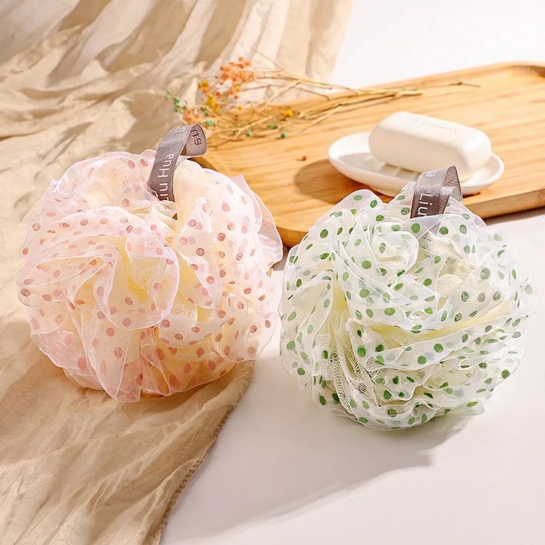 Weiche Dusche Mesh Schäumen Bad Schwamm Bad Dusche Körper Peeling Peeling Zurück Pinsel Haut Reiniger Bad Blase Baden Körper Waschmaschine Image