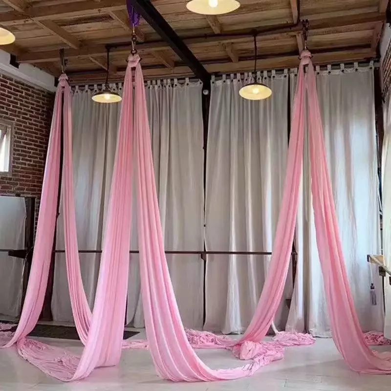 Fliegende Schaukel, elastisches Nylongewebe, 5 Meter Yoga-Hängematte, hochwertiger Anti-Schwerkraft-Yoga-Hängemattenstoff, Yoga-Studio-Training, Image