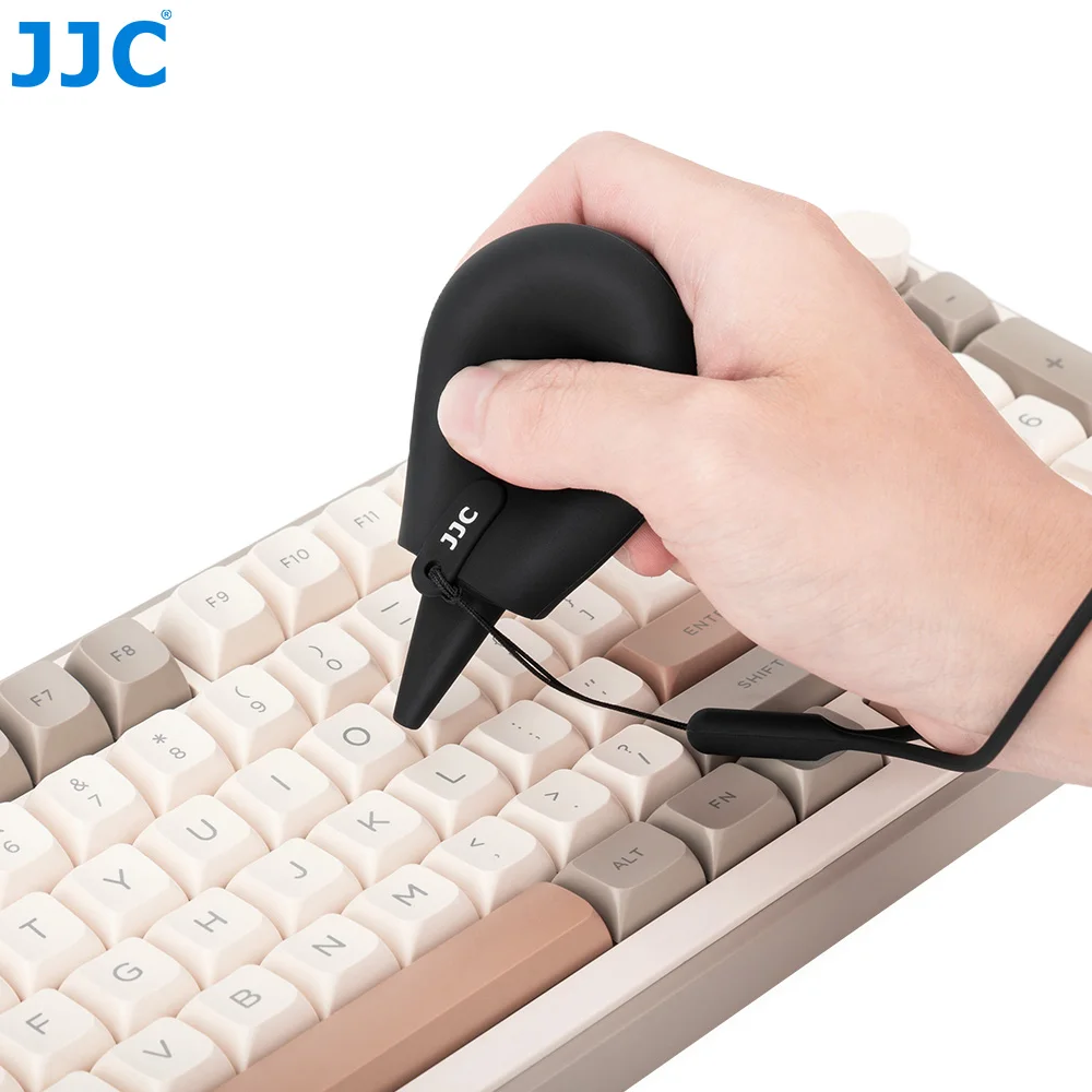 JJC Kleines weiches Kamera-Luftgebläse für digitale Spiegelreflexkameras, spiegelloser Sensor, CCD-CMOS-Objektivfilter, Kameraobjektivgebläse mit Umhängeband Image