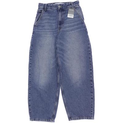 bershka Damen Jeans, Gr. 34, blau, Baumwolle Image