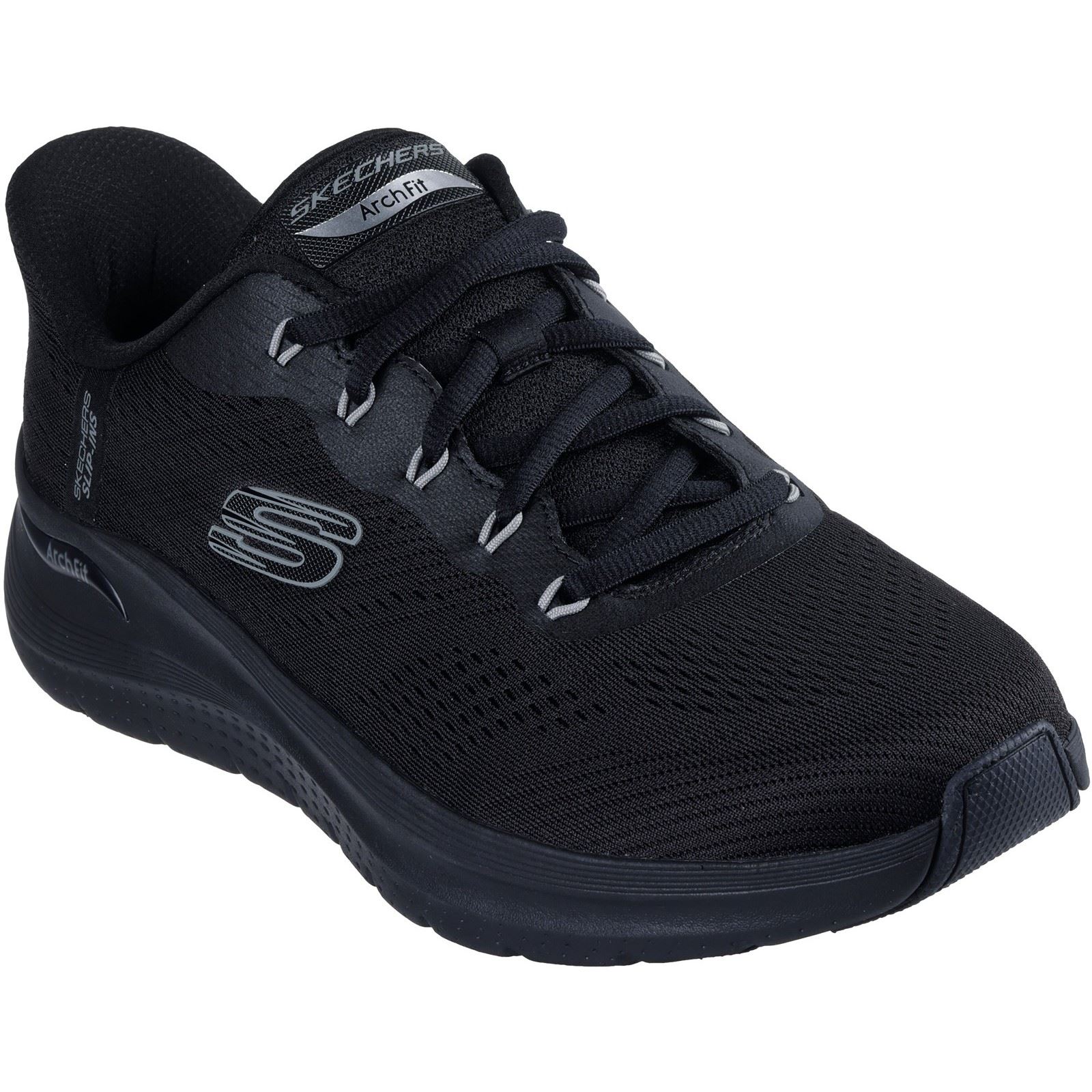 Skechers Arch Fit 2.0 Lestur Textile Mens Black Trainers - Size UK 11 | Skechers Sale | Discount Designer Brands