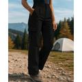Per donna Pantaloni Cargo Pantaloni da escursionismo Esterno Vestibilità regolare Impermeabile Antivento Pantaloni Tasca Nero Rosa Spandex Campeggio / Escursionismo Golf Corsa S M L XL XXL