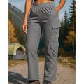 Per donna Pantaloni Cargo Pantaloni da escursionismo Esterno Vestibilità regolare Impermeabile Antivento Pantaloni Elastico in vita Nero Marrone Campeggio / Escursionismo Caccia Corsa S M L XL XXL