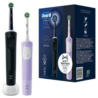 Oral-B - Vitality Pro D103 in Schwarz/Lila Elektrische Zahnbürsten 1 ct (47.99 € / 1 ct)