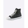 Sneaker ANDREA CONTI, Damen, Gr. 39, schwarz, Leder, Rindsleder, Glattleder, modisch, Schuhe