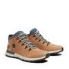 Schnürboots TIMBERLAND "SPRINT TREKKERMID LACE UP SNEAKER", Gr. 47,5, md braun nubuck w grün, Leder, sportlich, Schuhe, Winterschuhe, Sneakerboots, Winterboots