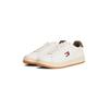 Plateausneaker TOMMY JEANS "ARCHIVE' 98", Damen, Gr. 39, ivory, braun, Nappaleder, Textil, sportlich, Schuhe, Freizeitschuh, Halbschuh, Schnürschuh, mit Logoaufnäher an der Zunge