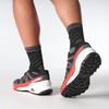 Trailrunningschuh SALOMON "SPEEDCROSS PEAK", Gr. 42, schwarz, asphalt, fiery rot, Synthetik, Textil, sportlich, Schuhe