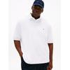 Poloshirt "BT -1985 REGULAR POLO -B", Herren, Gr. 4XL, weiß, Jersey, Obermaterial: 96% Baumwolle, 4% Elasthan, TOMMY HILFIGER BIG & TALL, casual, regular fit normal, Rundhals, Kurzarm eingesetzt angesetztes Bündchen, Shirts, Große Größen
