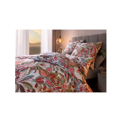 Bettwäsche IRISETTE Gr. 3, terra, salbei, bedruckt, B/L: 155cm x 220cm, 2-teilige Garnitur St., 2-teilige Garnitur St., Mako-Satin, B/L: 80cm x 80cm, Mako-Satin, 100% Baumwolle, Bettwäsche Image