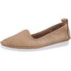 Slipper HEINE, Damen, Gr. 43, beige (sand), Glattleder, Leder, modisch, Schuhe