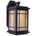 Gracie Oaks Kusiak 1-Light Outdoor Wall Lantern Glass in Yellow | 15.5 H x 8 W x 9 D in | Wayfair C9C5E308635F44BC88609A165E2877D3