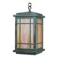 Gracie Oaks Kusiak 1-Light Outdoor Hanging Lantern Glass/Metal in Brown | 14.5 H x 8 W x 8 D in | Wayfair 83024979929F4E1A8D29320CB316D522