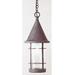 Arroyo Craftsman Valencia 1-Light Outdoor Pendant Glass in Gray | 17.38 H x 7.25 W x 7.25 D in | Wayfair VH-7TN-S