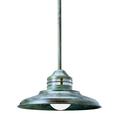 Arroyo Craftsman Newport 1-Light Outdoor Pendant Glass/Metal in White/Black/Brown | 8.12 H x 32 W x 17 D in | Wayfair NSH-17WO-AC