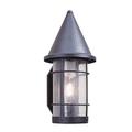 Arroyo Craftsman Valencia 1-Light Outdoor Wall Lantern Glass | 23.63 H x 11.25 W in | Wayfair VS-11CS-MB