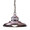 Arroyo Craftsman Newport 1-Light Outdoor Pendant Glass/Metal in Black/Brown | 10.38 H x 46.38 W x 17 D in | Wayfair NH-17M-BZ