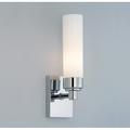 ILEX Lighting Poehlmann 1 - Light Wall Sconce Glass/Metal in Gray/White | 11.5 H x 3.25 W x 3.5 D in | Wayfair PSQ-WM-SH-PN-HA