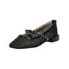 Riemchenballerina ALMA EN PENA "ALMA EN PENA Ballerinas Textil", Damen, Gr. 40, schwarz, Textil, casual, Schuhe