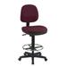 Office Star Products Mid-Back Drafting Chair 52.0 H x 21.25 W x 24.75 D in Upholstered/Metal in Transport - Rapids | 21.25" W | Wayfair DC800-215