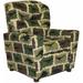 Brazil Furniture Home Theater Children's Cotton Recliner w/ Cup Holder Cotton in Brown | 29 H x 25 W x 25 D in | Wayfair 401C-rex camo