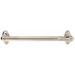 Alno Inc Classic Traditional 18" Grab Bar w/ Brass Construction Metal in Gray | 3.0625 H x 1.25 D in | Wayfair A8023-18-PN