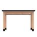 Diversified Woodcrafts Plain Apron Science Table in White/Brown | 30 H x 54 W x 36 D in | Wayfair P7192K30N
