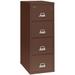 FireKing Fireproof 4-Drawer Vertical File Cabinet Metal/Steel in Brown | 56.1875 H x 19 W x 31.1875 D in | Wayfair 4-1956-2 (brown)