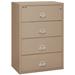 FireKing Fireproof 4-Drawer Vertical Filing Cabinet Metal/Steel in Brown | 52.75 H x 37.5 W x 22.125 D in | Wayfair 4-3822-C (taupe) (w/ 3002 Lock)