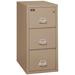 FireKing Fireproof 3-Drawer Vertical Filing Cabinet Metal/Steel in Brown | 29.5 H x 19 W x 31.1875 D in | Wayfair 3-2144-2 (tan) (w/ 3006 Lock)