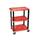 Luxor Tuffy Commercial Book Cart Plastic in Red | 34 H x 24 W x 18 D in | Wayfair WT34RS