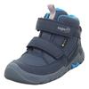 Klettboot SUPERFIT "TRACE WMS: Mittel", Kinder, Gr. 28, blau, Lederimitat, Polyester, sportlich, Schuhe, Trekkingboot mit Wechselfußbett, Größenschablone zum Download