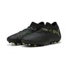 Fußballschuh PUMA "FUTURE 8 MATCH MG Fußballschuhe Erwachsene", Gr. 44.5, schwarz fizzy light grün terrain gelb, Obermaterial: Synthetik, Textil; Futter: Synthetik, Textil; Innensohle: Textil; Laufsohle: Synthetik, Schuhe