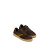Sneaker MARC O'POLO "COURT", Damen, Gr. 39, dunkelbraun, karamell, Veloursleder, sportlich, Schuhe, Retro-Sneaker, Schnürschuh, Halbschuh mit herausnehmbarer Innensohle