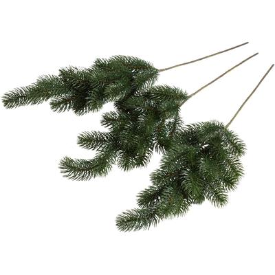 Kunstzweig BOTANIC-HAUS "Tannenzweig Nisse", grün, B:16cm H:60cm T:12cm Ø:16cm, Kunststoff, Kunstpflanzen Image