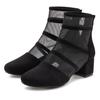 Stiefelette LASCANA "Ankle Boots, Stiefel", Damen, Gr. 42, schwarz, Obermaterial: 100% Textilmaterial. Futter: 100% Lederimitat. Decksohle: 100% Lederimitat. Laufsohle: 100% Synthetik, unifarben, leicht transparent, feminin, Schuhe, mit modischen...