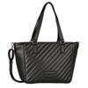 Shopper TOM TAILOR "Mirela", Damen, Gr. B/H/T: 44cm x 26,5cm x 15cm, schwarz, Polyurethan, Taschen, weich wattiert und elegant in trendigen Formaten