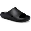 Pantolette CROCS "Mellow Recovery Slide", Herren, Gr. 45, schwarz, Croslite, unifarben, casual, Schuhe, Badeschuh, Pool Slide, Sommerschuh mit Fußbett