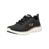 Sneaker SKECHERS "Skechers Sneaker Textil", Damen, Gr. 36, schwarz, Textil, casual, Schuhe