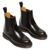 Chelseaboots DR. MARTENS "Flora", Damen, Gr. 40, rot (dunkelrot), Leder, klassisch, Schuhe, Stiefelette, Business Schuh mit Stretcheinsatz