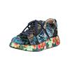 Sneaker LAURA VITA "LAURA VITA Sneaker Leder/Textil", Damen, Gr. 39, lila (indigo), Leder, Textil, casual, Schuhe