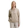 Kapuzensweatjacke TOM TAILOR, Damen, Gr. M, soft taupe grau, Sweatware, Obermaterial: 51% Polyester, 42% Viskose, 7% Elasthan, unifarben, casual, regular fit hüftbedeckend, Rundhals, Langarm, Sweatjacken, mit Viskose und Stretch