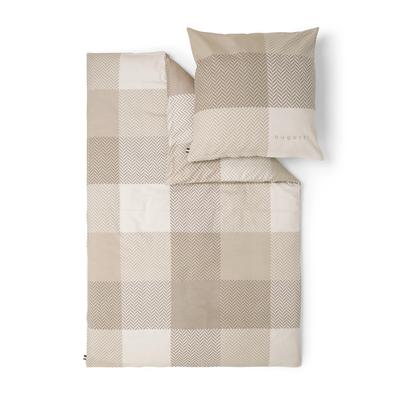 Bettwäsche BUGATTI "bugatti Satin-Flanell Kombi-Bettwäsche", beige (beige, natur), B/L: 135cm x 200cm, , Mako-Satin-Flanell, B: 80cm, Mako-Satin, Flanell, Obermaterial: 100% Baumwolle, Bettwäsche, in hochwertiger 2-in-1-Qualität Image
