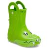 Gummistiefel CROCS "Handle It Rain Duke K", Kinder, Gr. 27, grün, Croslite, animal-print, casual, Schuhe, Regenstiefel, Matschstiefel mit Dino Drachen Motiv