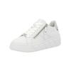 Plateausneaker RIEKER "Rieker Sneaker Glattleder", Damen, Gr. 39, weiß, Glattleder, casual, Schuhe