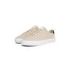 Sneaker TOMMY HILFIGER "PREMIUM DRESS CUPSOLE SUEDE", Herren, Gr. 41, beige, Veloursleder, sportlich, Schuhe, Freizeitschuh, Halbschuh, Schnürer mit seitlicher Logoprägung